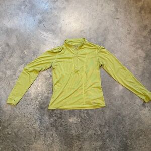 Mountain Hardwear Lime Green Long Sleeve Half-Zip Pullover